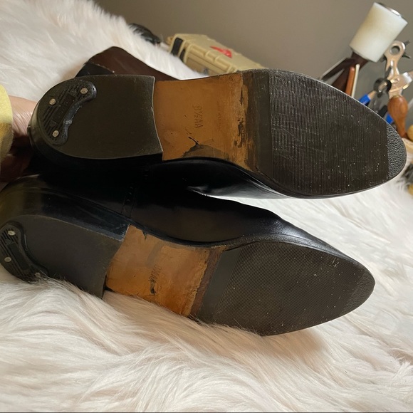 Cole Haan Two Toned Leather Riding Boots NARROW - Picture 3 of 10